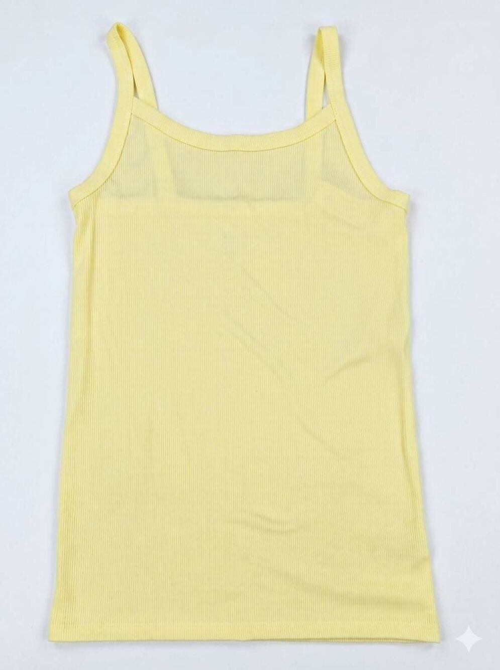 🔺️NWT Yellow Ribbed Cami Sleeveless Top Small